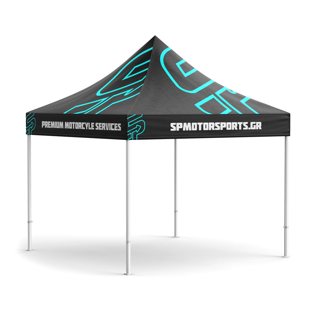 sp motorsports tent display